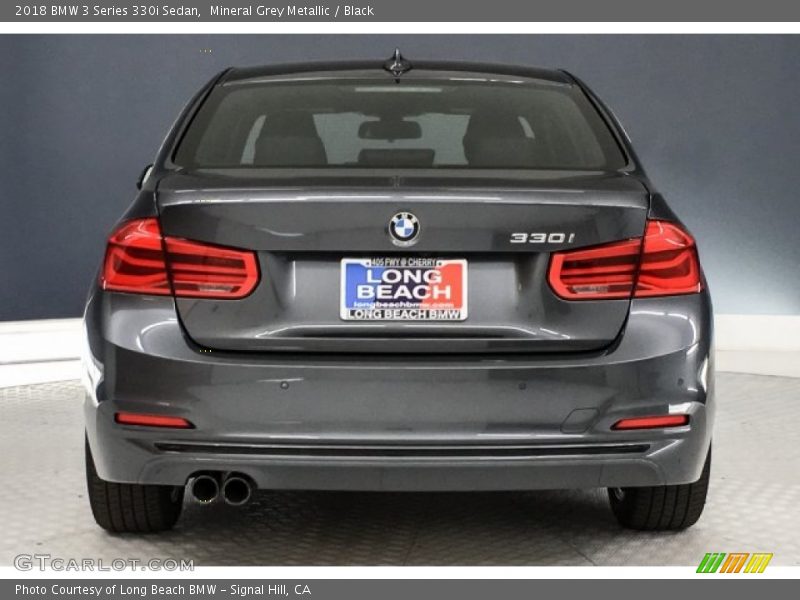 Mineral Grey Metallic / Black 2018 BMW 3 Series 330i Sedan