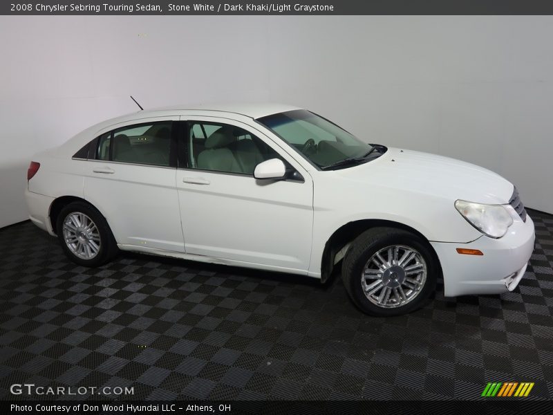 Stone White / Dark Khaki/Light Graystone 2008 Chrysler Sebring Touring Sedan
