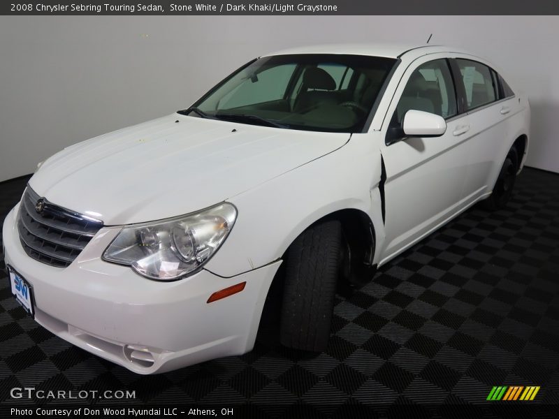 Stone White / Dark Khaki/Light Graystone 2008 Chrysler Sebring Touring Sedan