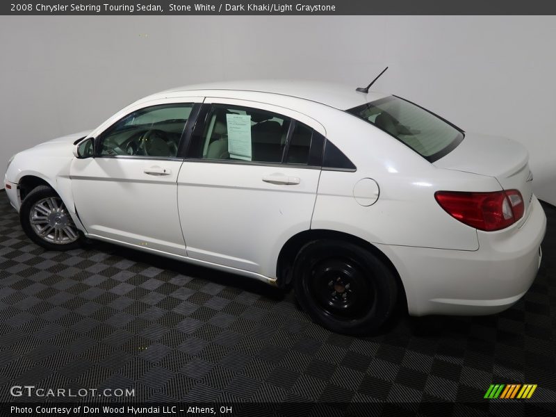 Stone White / Dark Khaki/Light Graystone 2008 Chrysler Sebring Touring Sedan