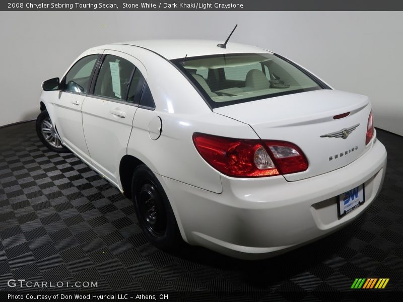 Stone White / Dark Khaki/Light Graystone 2008 Chrysler Sebring Touring Sedan