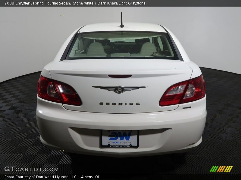 Stone White / Dark Khaki/Light Graystone 2008 Chrysler Sebring Touring Sedan
