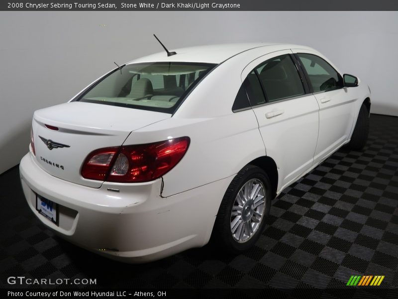 Stone White / Dark Khaki/Light Graystone 2008 Chrysler Sebring Touring Sedan