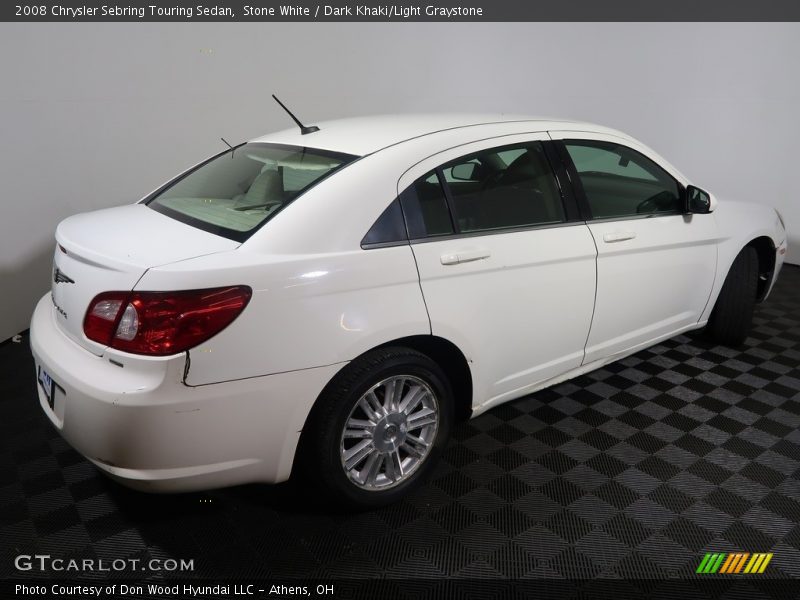 Stone White / Dark Khaki/Light Graystone 2008 Chrysler Sebring Touring Sedan