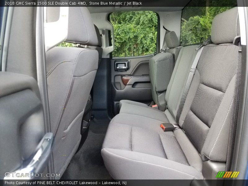 Stone Blue Metallic / Jet Black 2018 GMC Sierra 1500 SLE Double Cab 4WD