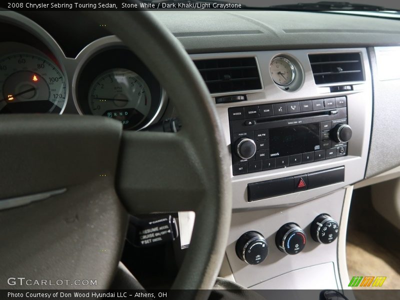 Stone White / Dark Khaki/Light Graystone 2008 Chrysler Sebring Touring Sedan
