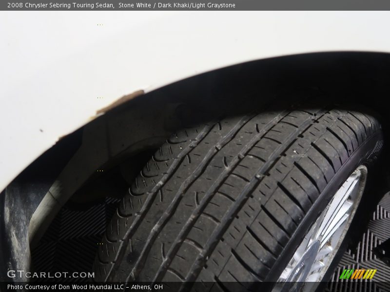 Stone White / Dark Khaki/Light Graystone 2008 Chrysler Sebring Touring Sedan
