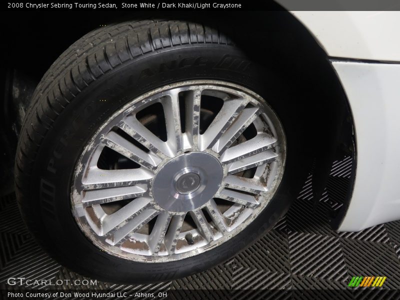 Stone White / Dark Khaki/Light Graystone 2008 Chrysler Sebring Touring Sedan