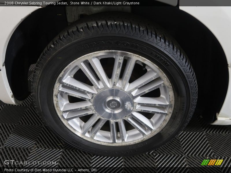 Stone White / Dark Khaki/Light Graystone 2008 Chrysler Sebring Touring Sedan