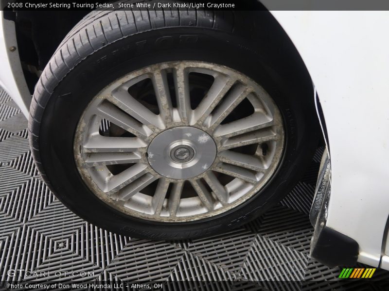 Stone White / Dark Khaki/Light Graystone 2008 Chrysler Sebring Touring Sedan