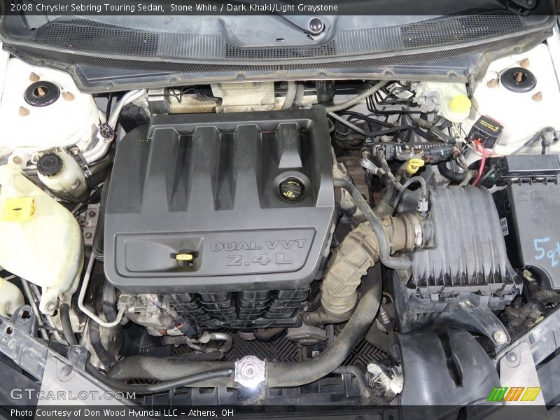 Stone White / Dark Khaki/Light Graystone 2008 Chrysler Sebring Touring Sedan