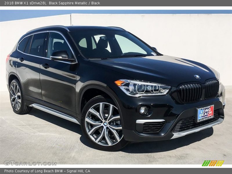 Black Sapphire Metallic / Black 2018 BMW X1 sDrive28i