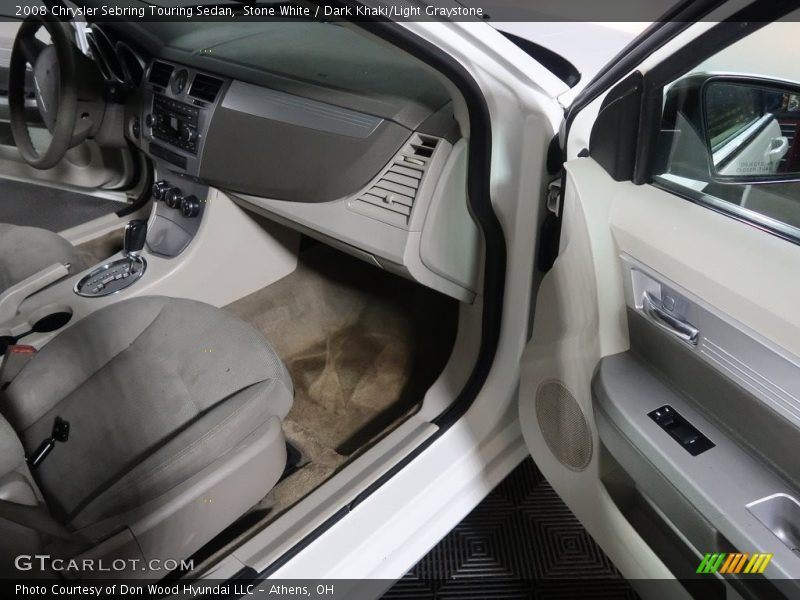Stone White / Dark Khaki/Light Graystone 2008 Chrysler Sebring Touring Sedan