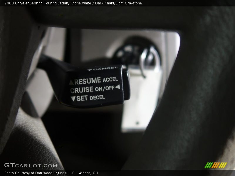 Stone White / Dark Khaki/Light Graystone 2008 Chrysler Sebring Touring Sedan