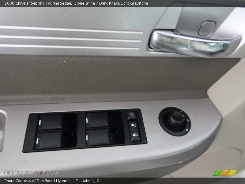 Stone White / Dark Khaki/Light Graystone 2008 Chrysler Sebring Touring Sedan