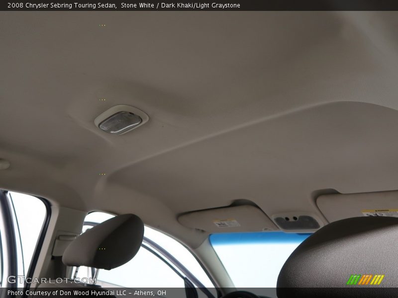 Stone White / Dark Khaki/Light Graystone 2008 Chrysler Sebring Touring Sedan