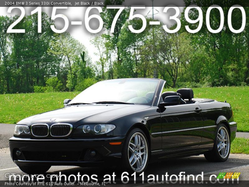 Jet Black / Black 2004 BMW 3 Series 330i Convertible