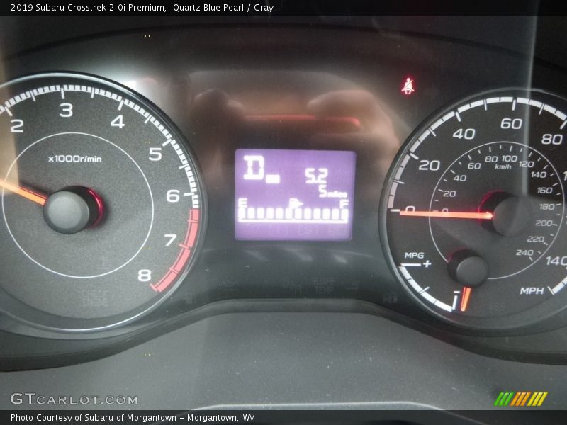Quartz Blue Pearl / Gray 2019 Subaru Crosstrek 2.0i Premium