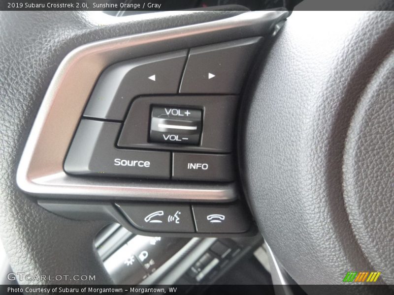 Sunshine Orange / Gray 2019 Subaru Crosstrek 2.0i