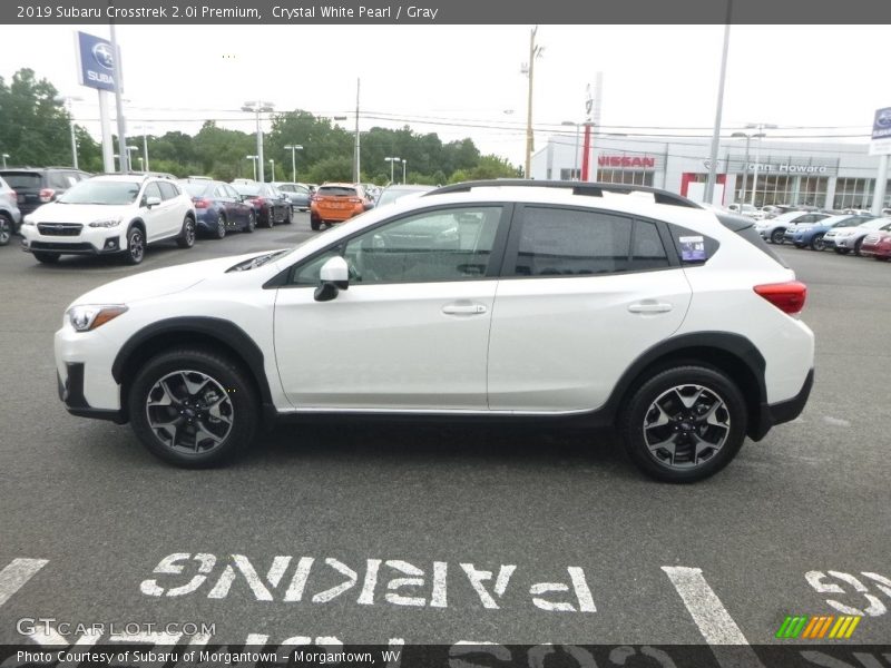 Crystal White Pearl / Gray 2019 Subaru Crosstrek 2.0i Premium