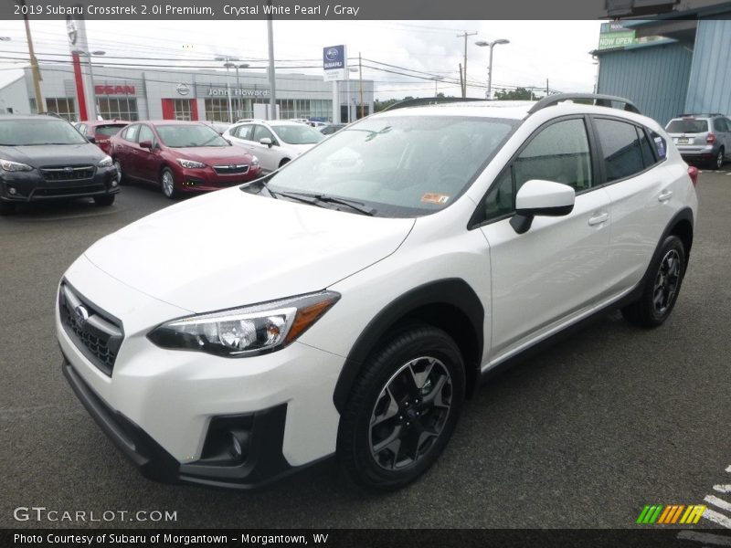 Crystal White Pearl / Gray 2019 Subaru Crosstrek 2.0i Premium