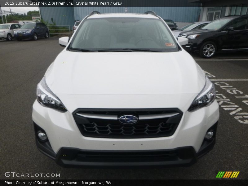Crystal White Pearl / Gray 2019 Subaru Crosstrek 2.0i Premium