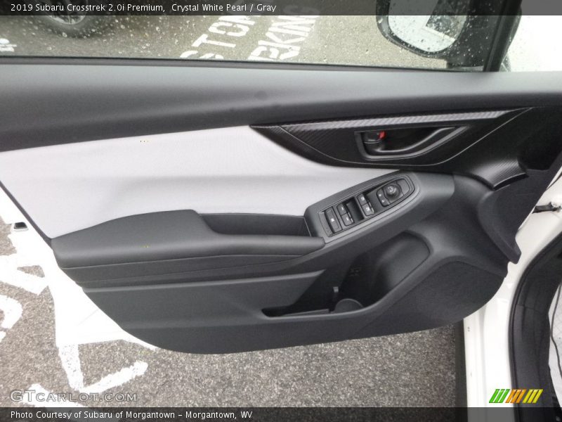 Crystal White Pearl / Gray 2019 Subaru Crosstrek 2.0i Premium