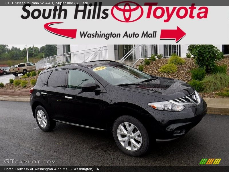 Super Black / Black 2011 Nissan Murano SV AWD