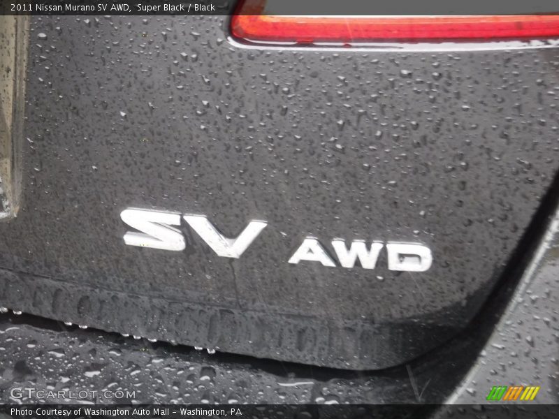 Super Black / Black 2011 Nissan Murano SV AWD