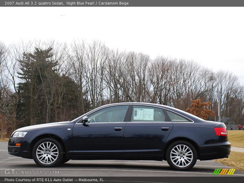 Night Blue Pearl / Cardamom Beige 2007 Audi A6 3.2 quattro Sedan
