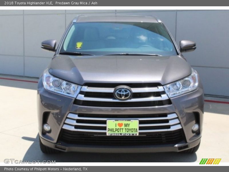 Predawn Gray Mica / Ash 2018 Toyota Highlander XLE