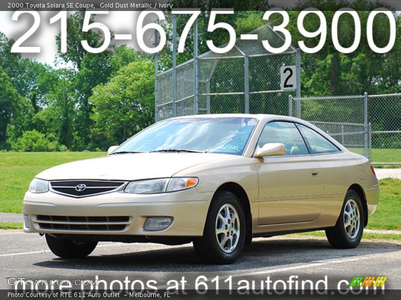 Gold Dust Metallic / Ivory 2000 Toyota Solara SE Coupe
