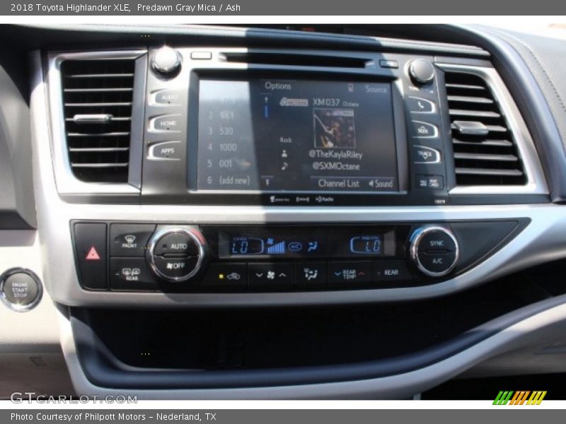 Predawn Gray Mica / Ash 2018 Toyota Highlander XLE