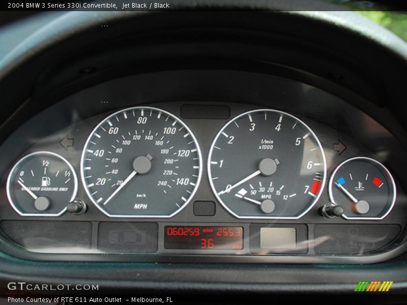 Jet Black / Black 2004 BMW 3 Series 330i Convertible