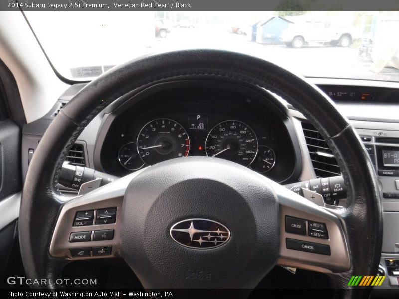 Venetian Red Pearl / Black 2014 Subaru Legacy 2.5i Premium