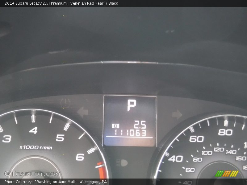 Venetian Red Pearl / Black 2014 Subaru Legacy 2.5i Premium