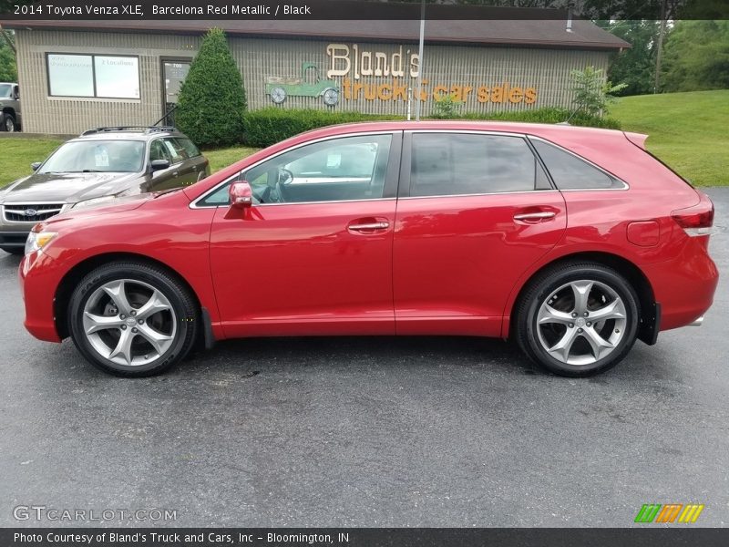 Barcelona Red Metallic / Black 2014 Toyota Venza XLE