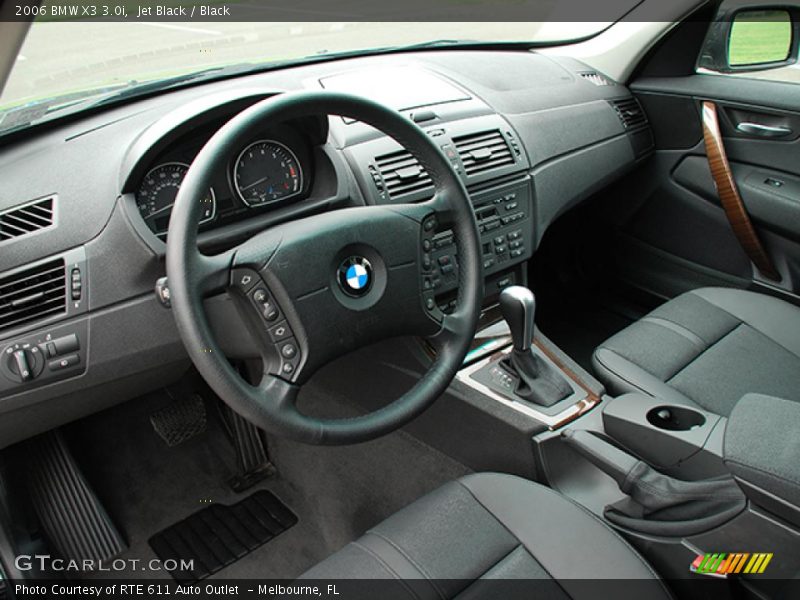 Jet Black / Black 2006 BMW X3 3.0i