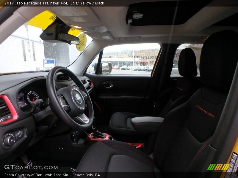 Solar Yellow / Black 2017 Jeep Renegade Trailhawk 4x4