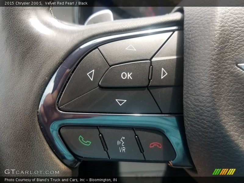 Velvet Red Pearl / Black 2015 Chrysler 200 S