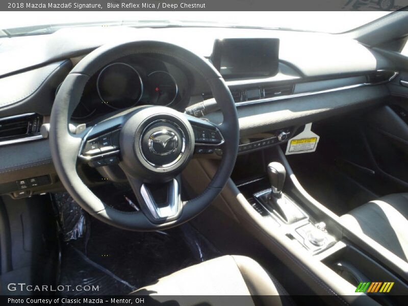 Blue Reflex Mica / Deep Chestnut 2018 Mazda Mazda6 Signature