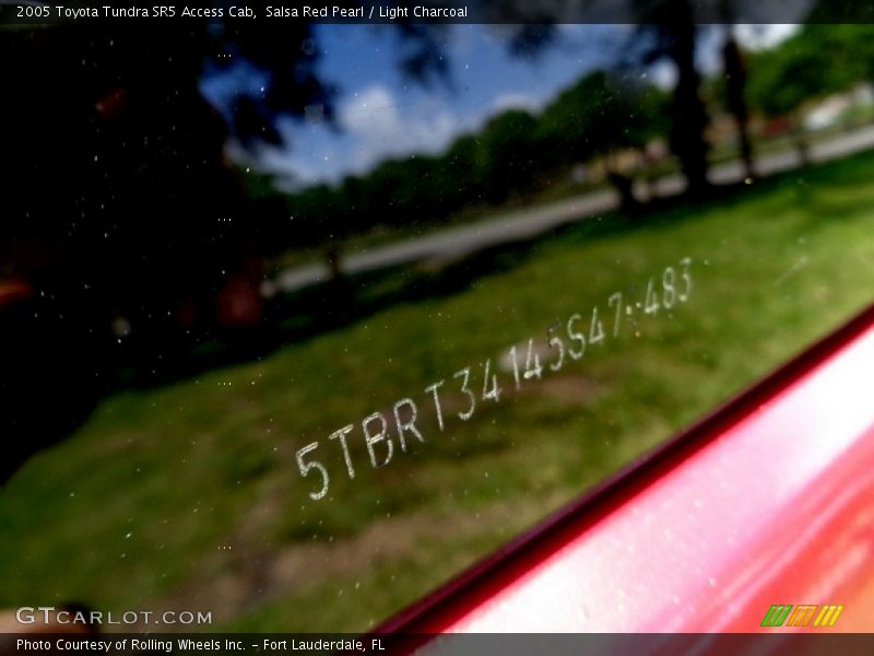 Salsa Red Pearl / Light Charcoal 2005 Toyota Tundra SR5 Access Cab