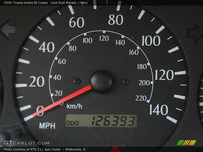 Gold Dust Metallic / Ivory 2000 Toyota Solara SE Coupe
