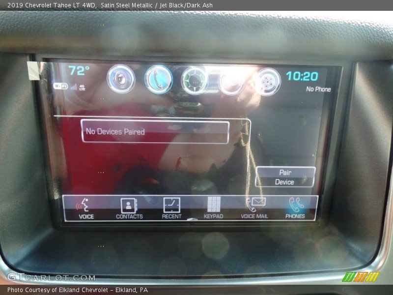 Satin Steel Metallic / Jet Black/Dark Ash 2019 Chevrolet Tahoe LT 4WD