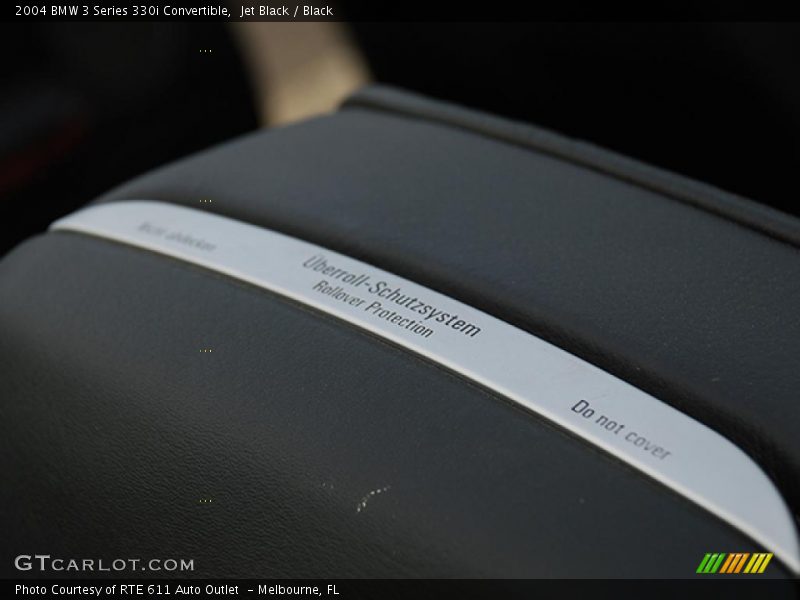 Jet Black / Black 2004 BMW 3 Series 330i Convertible