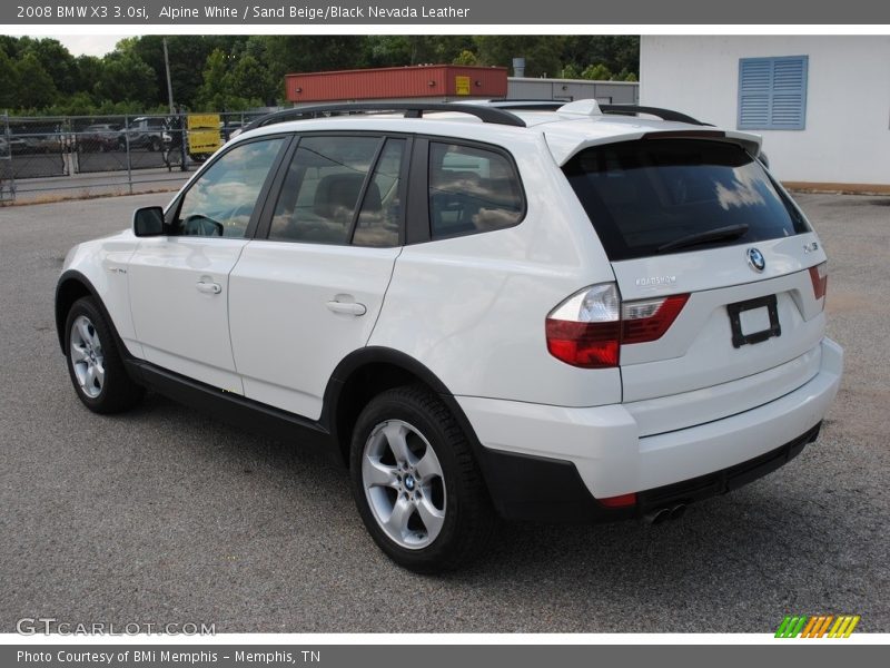 Alpine White / Sand Beige/Black Nevada Leather 2008 BMW X3 3.0si
