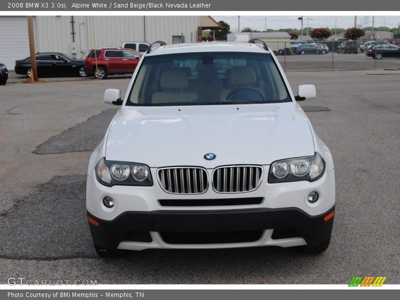 Alpine White / Sand Beige/Black Nevada Leather 2008 BMW X3 3.0si