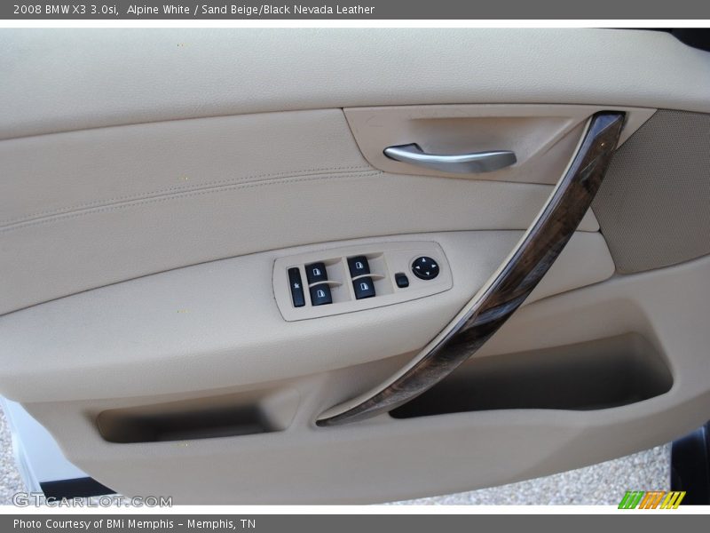 Alpine White / Sand Beige/Black Nevada Leather 2008 BMW X3 3.0si
