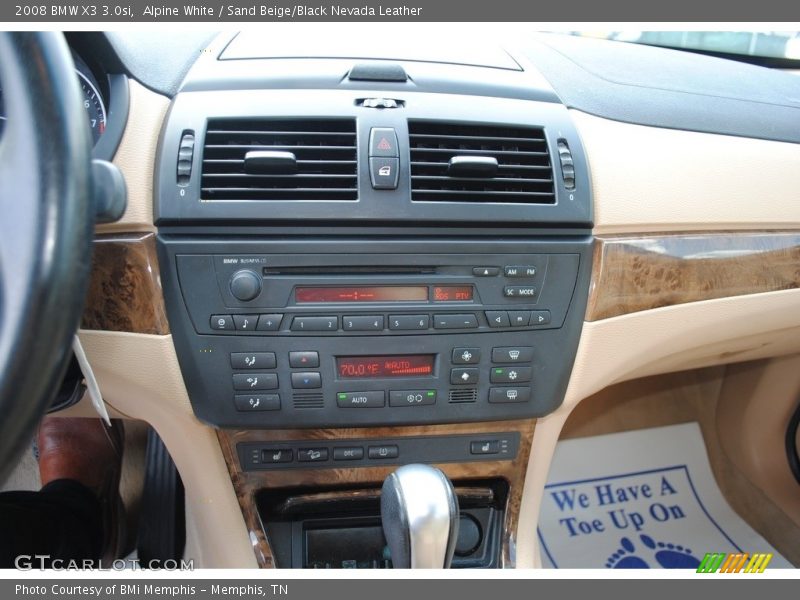 Alpine White / Sand Beige/Black Nevada Leather 2008 BMW X3 3.0si