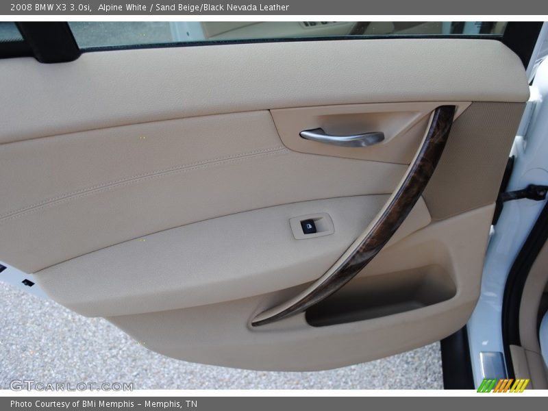 Alpine White / Sand Beige/Black Nevada Leather 2008 BMW X3 3.0si